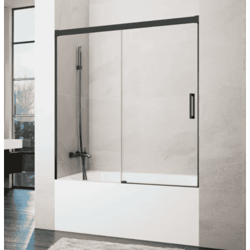 mampara basic negro mate