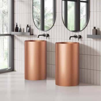 Lavabo Metal Acero Rose