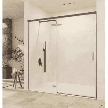 mampara stylo 1f+1c black gun metal