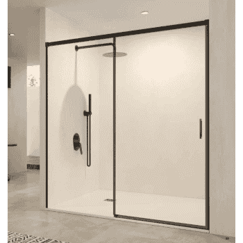 mampara stylo 1f+1c negro mate