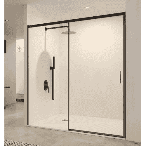 mampara stylo 1f+1c negro mate