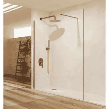 mampara screen 8mm sb_x oro rosa cepillado