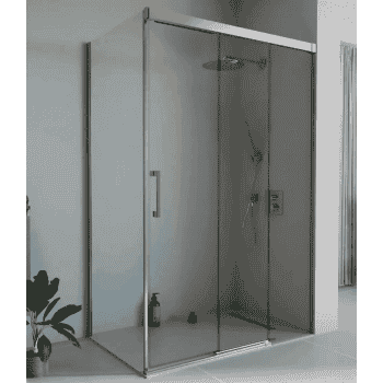 mampara angular 3 hojas correderas