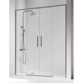 mampara 4 hojas gun metal