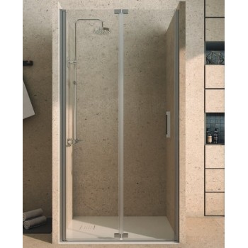mampara ducha acordeon sobre pared