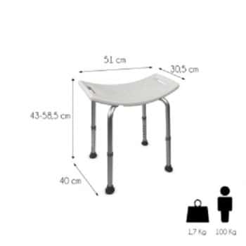 banqueta regulable en altura