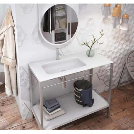 lavabo desplazado para mueble