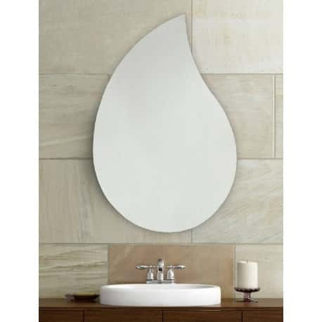 espejo baño gota de agua