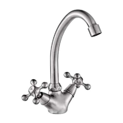 grifo fregadero plata mate