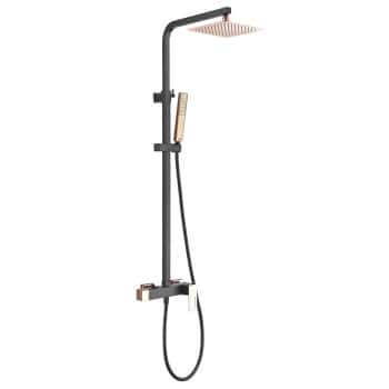 columna ducha suecia oro rosa