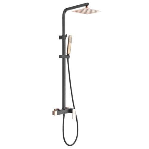 columna ducha suecia oro rosa