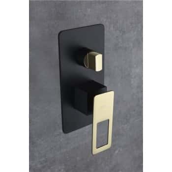 columna ducha negro oro