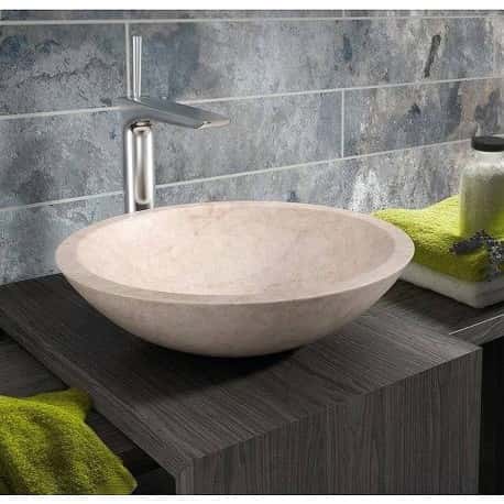lavabo marmol crema