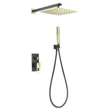 Columna ducha Suecia Negro/Oro