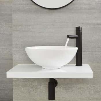 desague lavabo negro