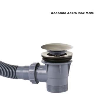 desague bañera acero