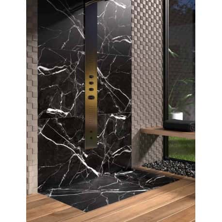 plato ducha marmol marquina