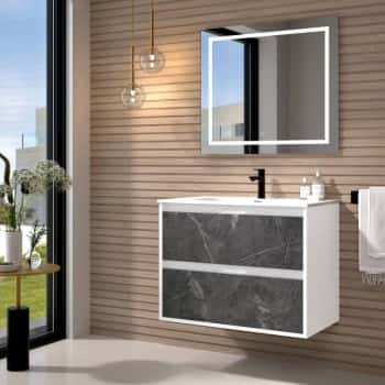 mueble baño marmol
