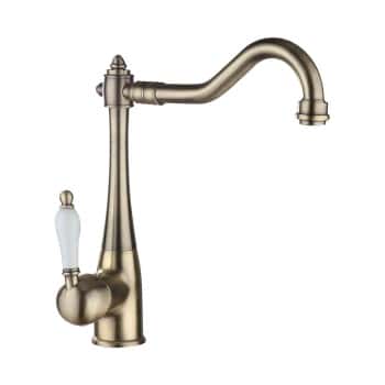 monomando cocina bronce