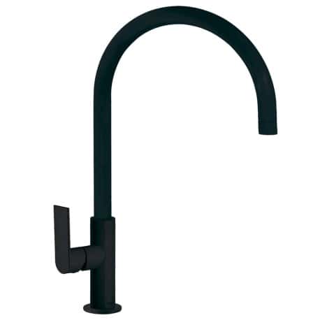 grifo cocina negro mate