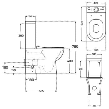 medidas inodoro lyon
