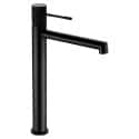 grifo alto lavabo negro