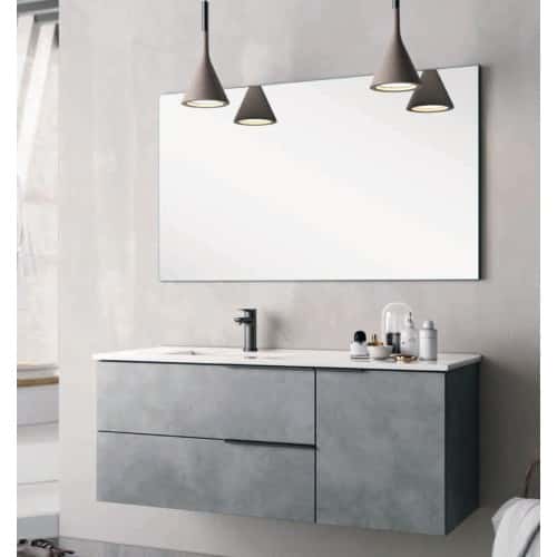 mueble baño gris