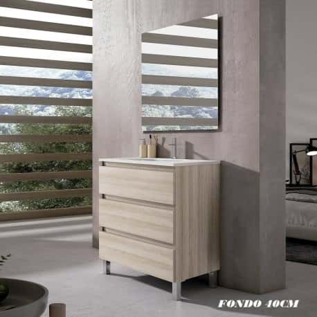 mueble 3 cajones fondo 40cm