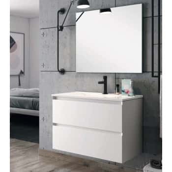 mueble baño blanco mate