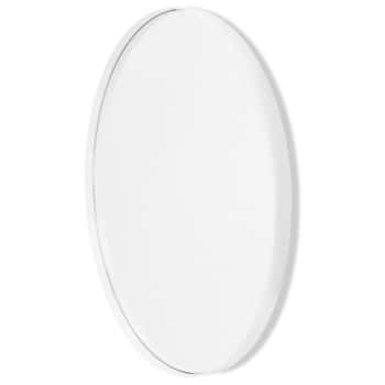 espejo redondo blanco