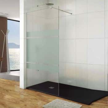 mampara fija decorada