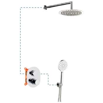 columna ducha empotrar tube