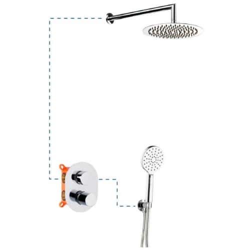 columna ducha empotrar tube