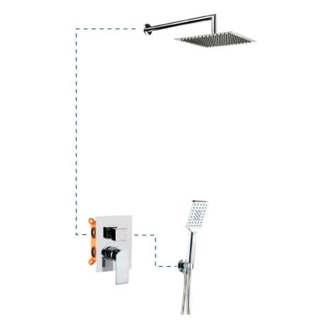 columna ducha empotrar alpha