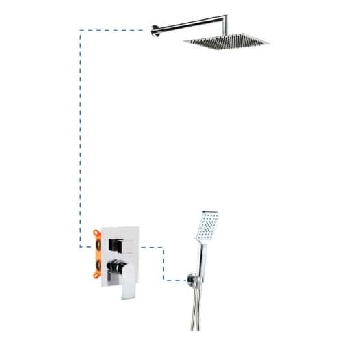 columna ducha empotrar alpha