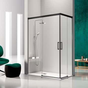 mampara negra mate cosmos