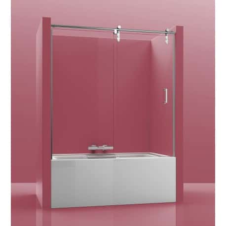 mampara acero inoxidable para bañera