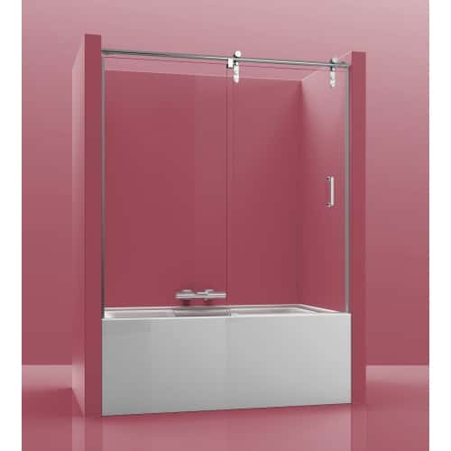 mampara acero inoxidable para bañera