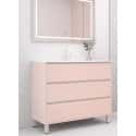 mueble 3 cajones rosa