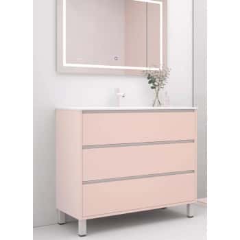 mueble 3 cajones rosa